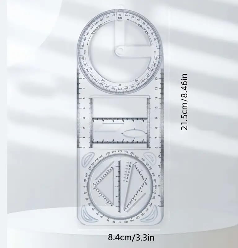 Multifunctional Geometric Ruler ( Buy 1 Get 1 Free )
