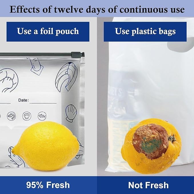 (20 PCS) Reusable Aluminum Foil Storage Bag