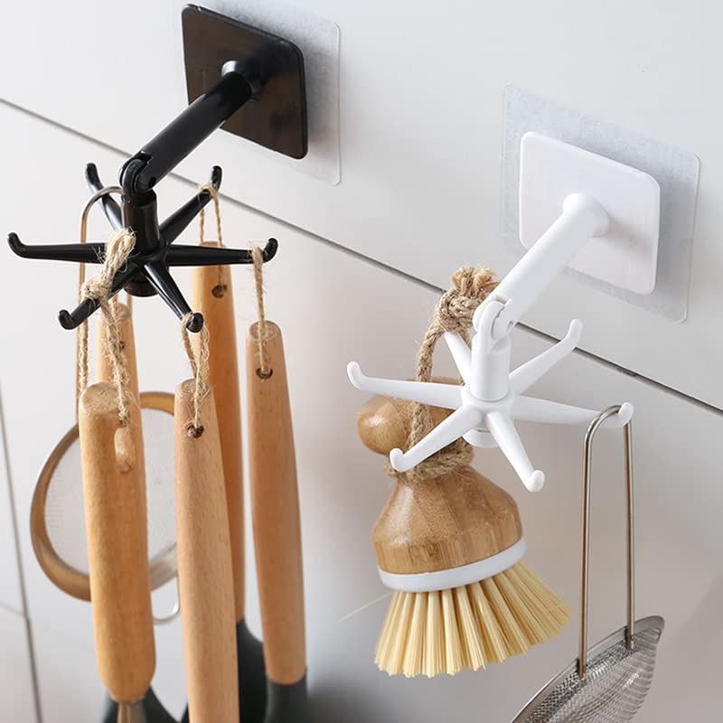 Multipurpose Rotating Hanging Hook For Kitchen (Pack of 5)