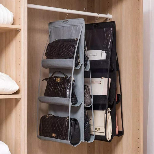 Hanging Purse Organizer With 6 Pocket (Pack of 2)