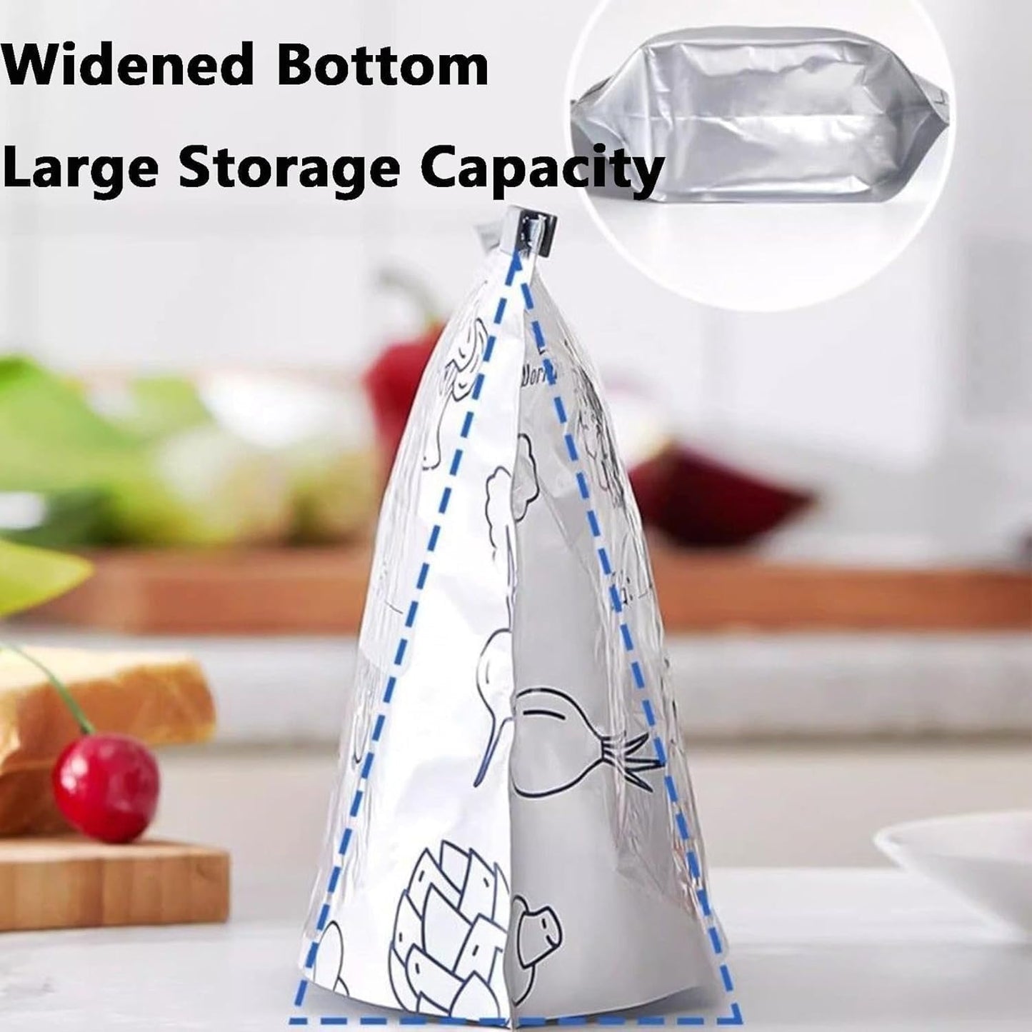 (20 PCS) Reusable Aluminum Foil Storage Bag
