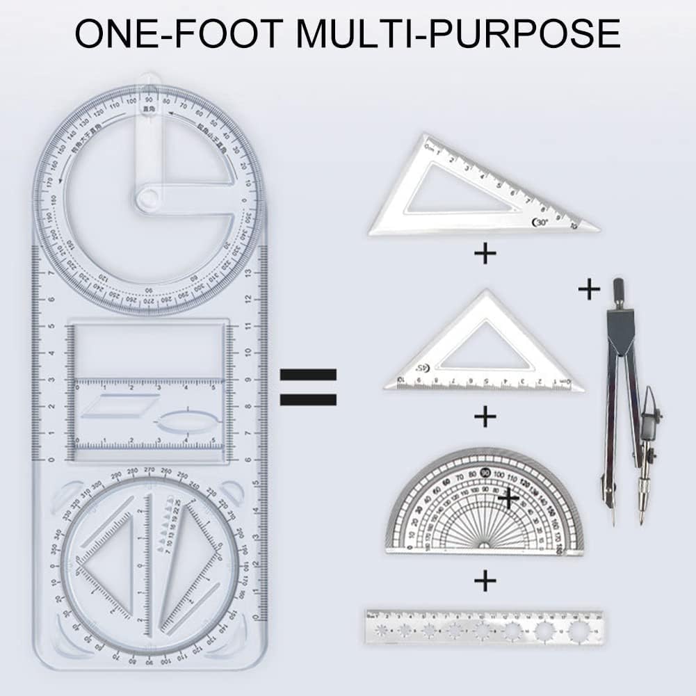 Multifunctional Geometric Ruler ( Buy 1 Get 1 Free )
