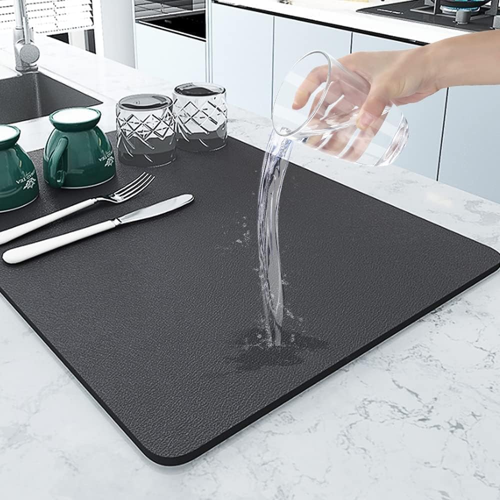 Water Absorbing Dish Drying Mat ( Size : 60 x 40 cm ) (Buy 1 Get 1 Free)