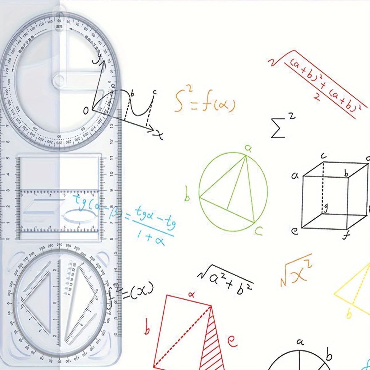 Multifunctional Geometric Ruler ( Buy 1 Get 1 Free )