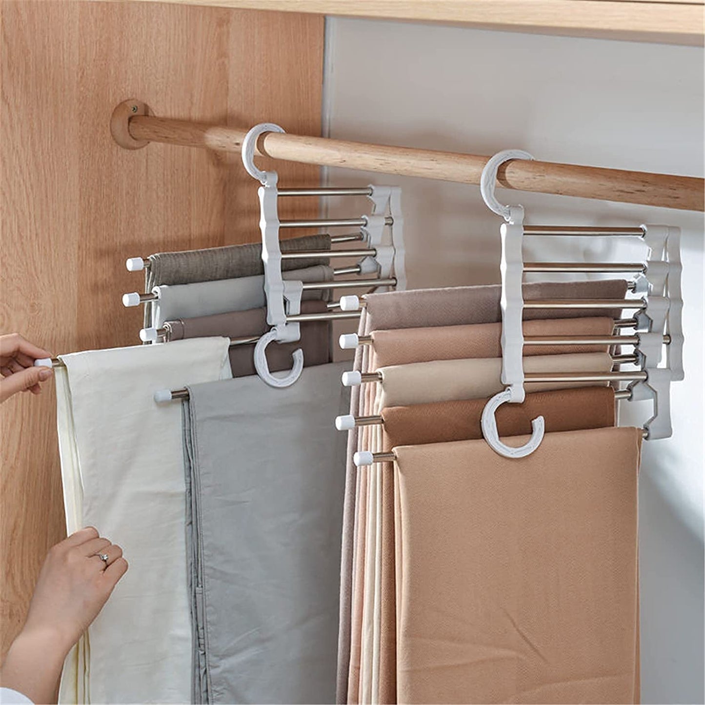 Stainless Steel Foldable Hanger For Clothes (Buy 1 Get 1 Free)