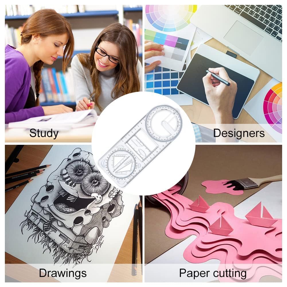Multifunctional Geometric Ruler ( Buy 1 Get 1 Free )