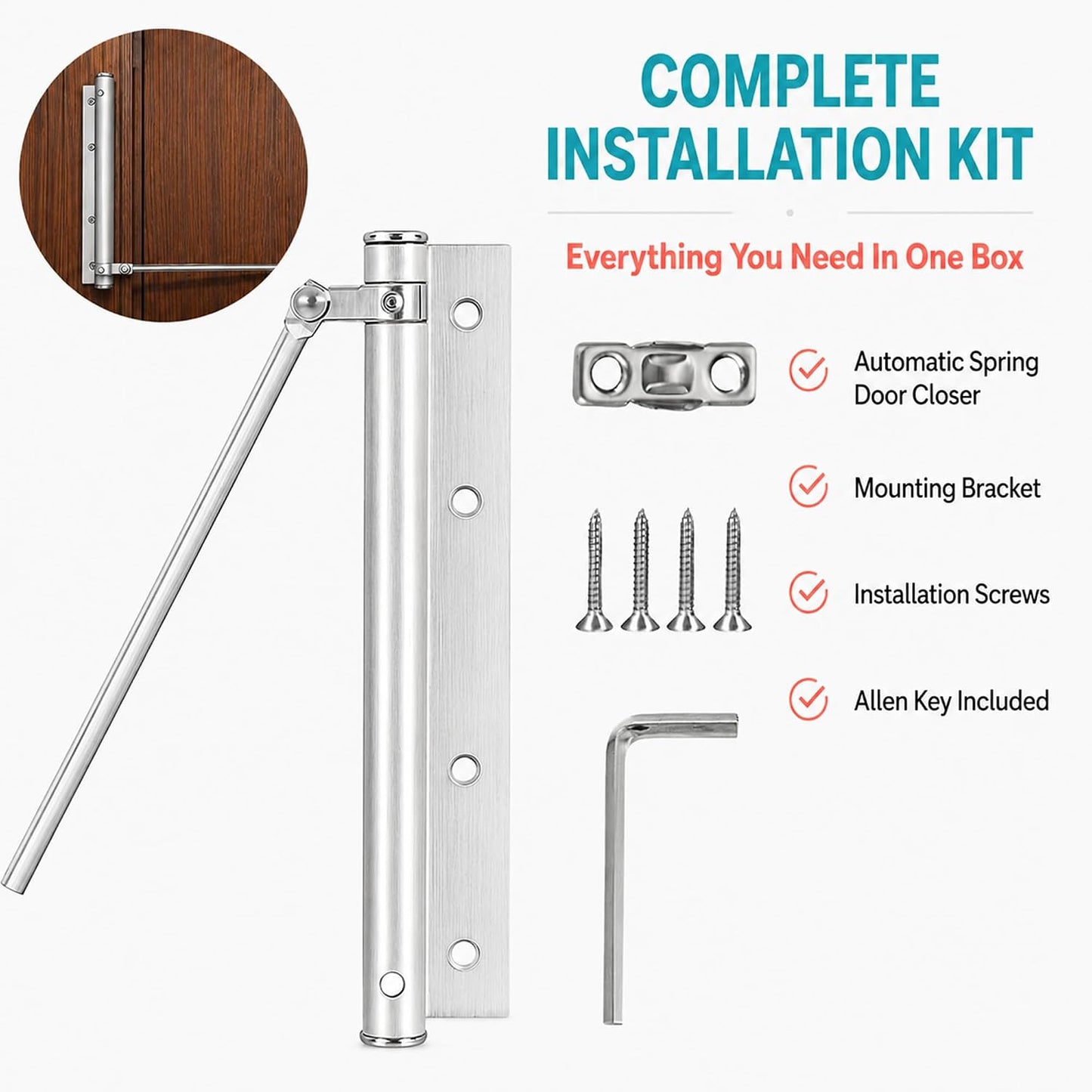 Automatic Door Closer ( Buy 1 Get 1 Free )