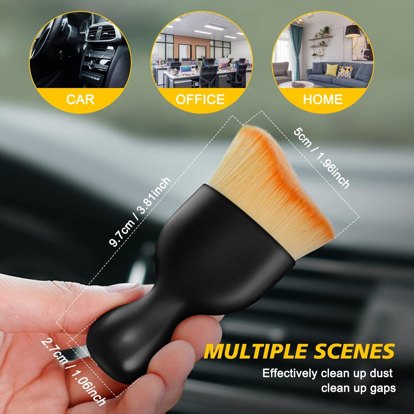 Car Interior Cleaning Brush (Buy 1 Get 2 Free)