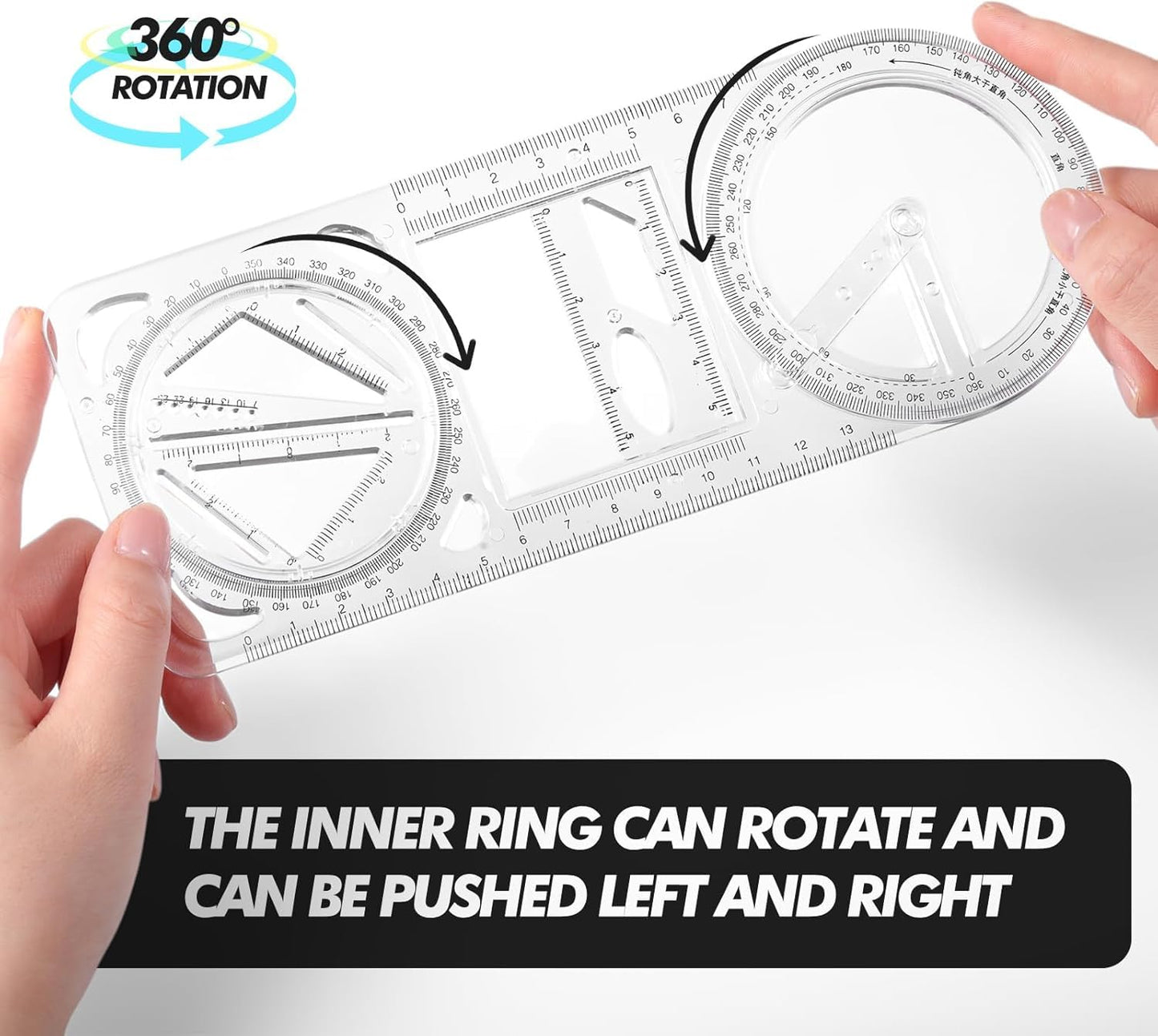 Multifunctional Geometric Ruler ( Buy 1 Get 1 Free )