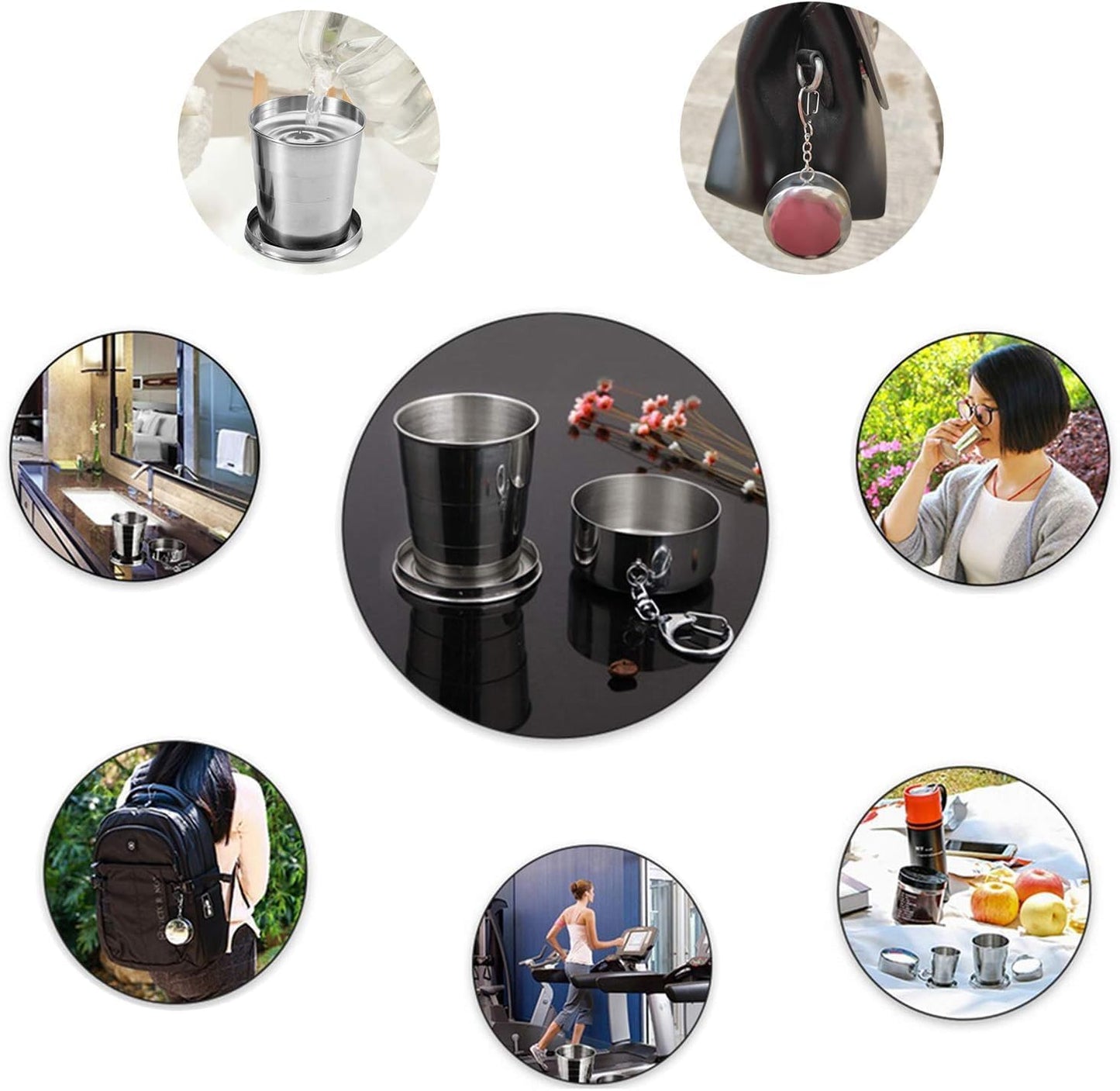 Stainless Steel Foldable Travel Cup