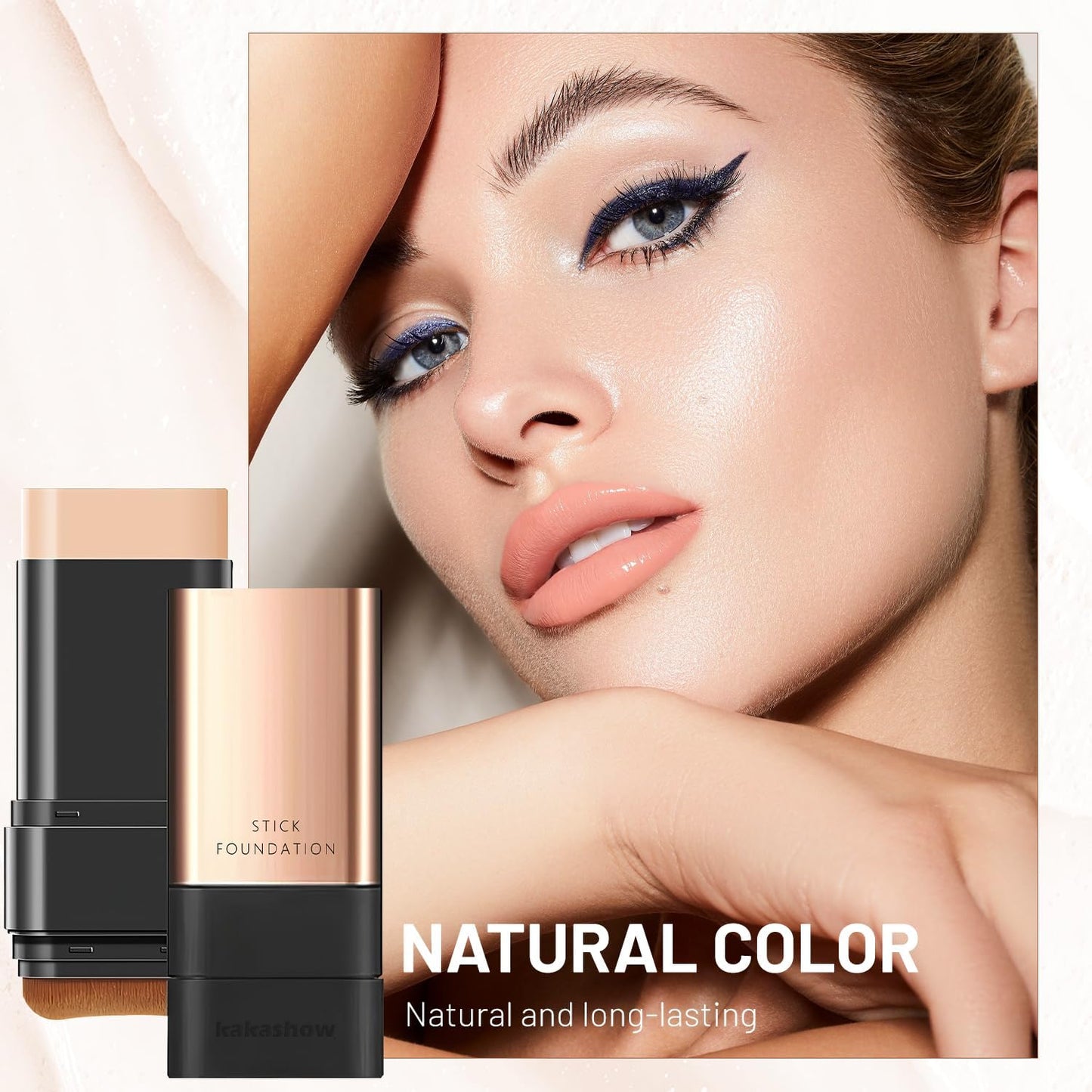 Premium Makeup Foundation Stick with Brush ( Buy 1 Get 1 Free )