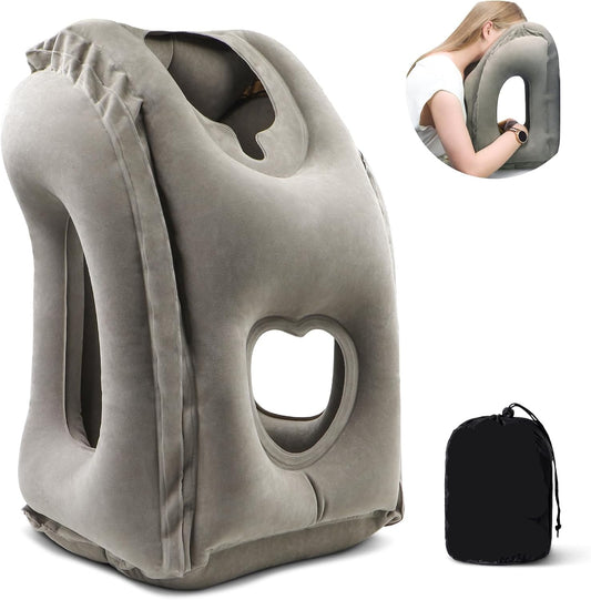 Inflatable Travel Pillow For Support Neck & Head