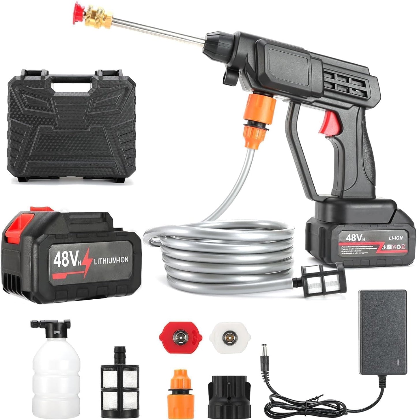 Electric Portable High Pressure Washer Gun for Car & Bike
