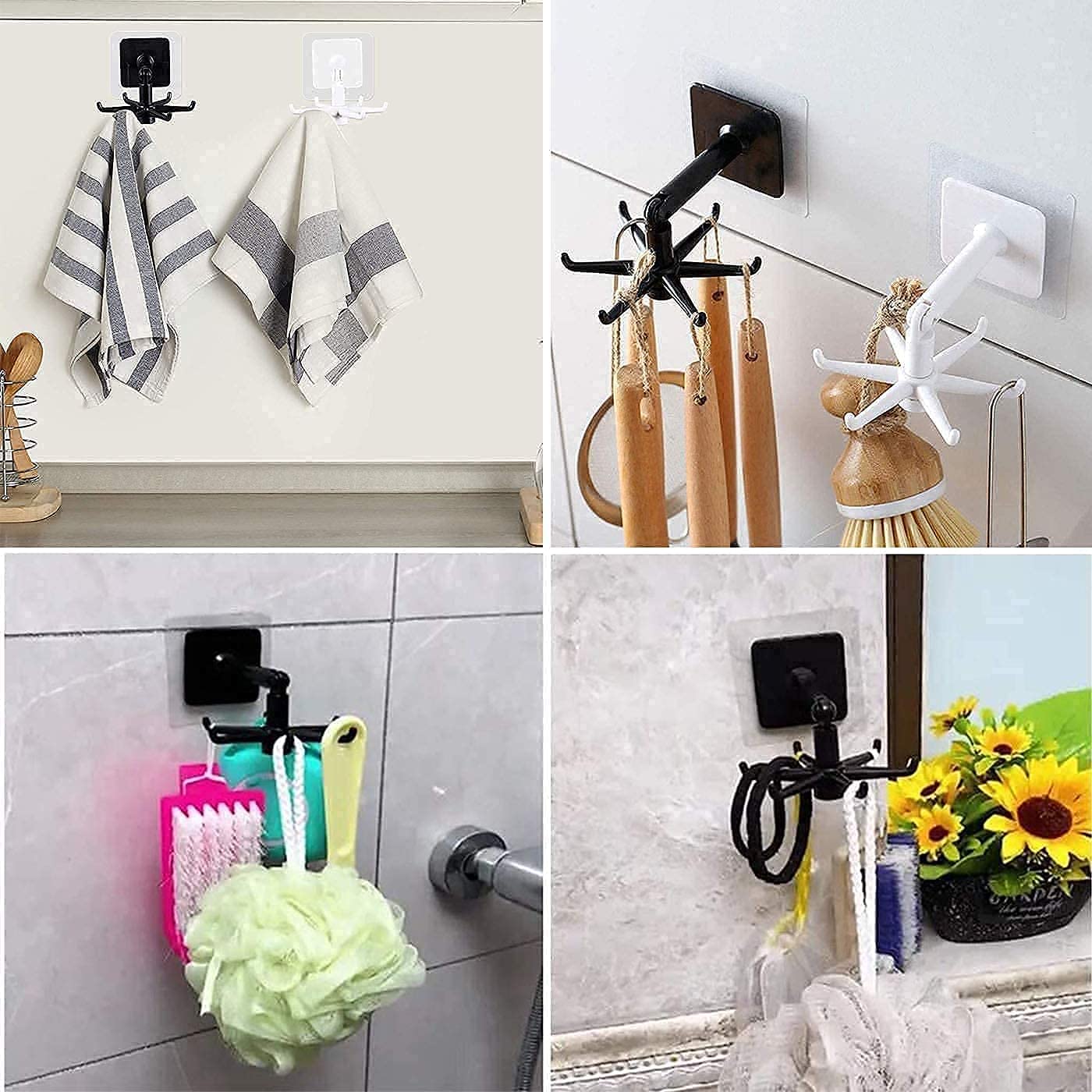 Multipurpose Rotating Hanging Hook For Kitchen (Pack of 5)