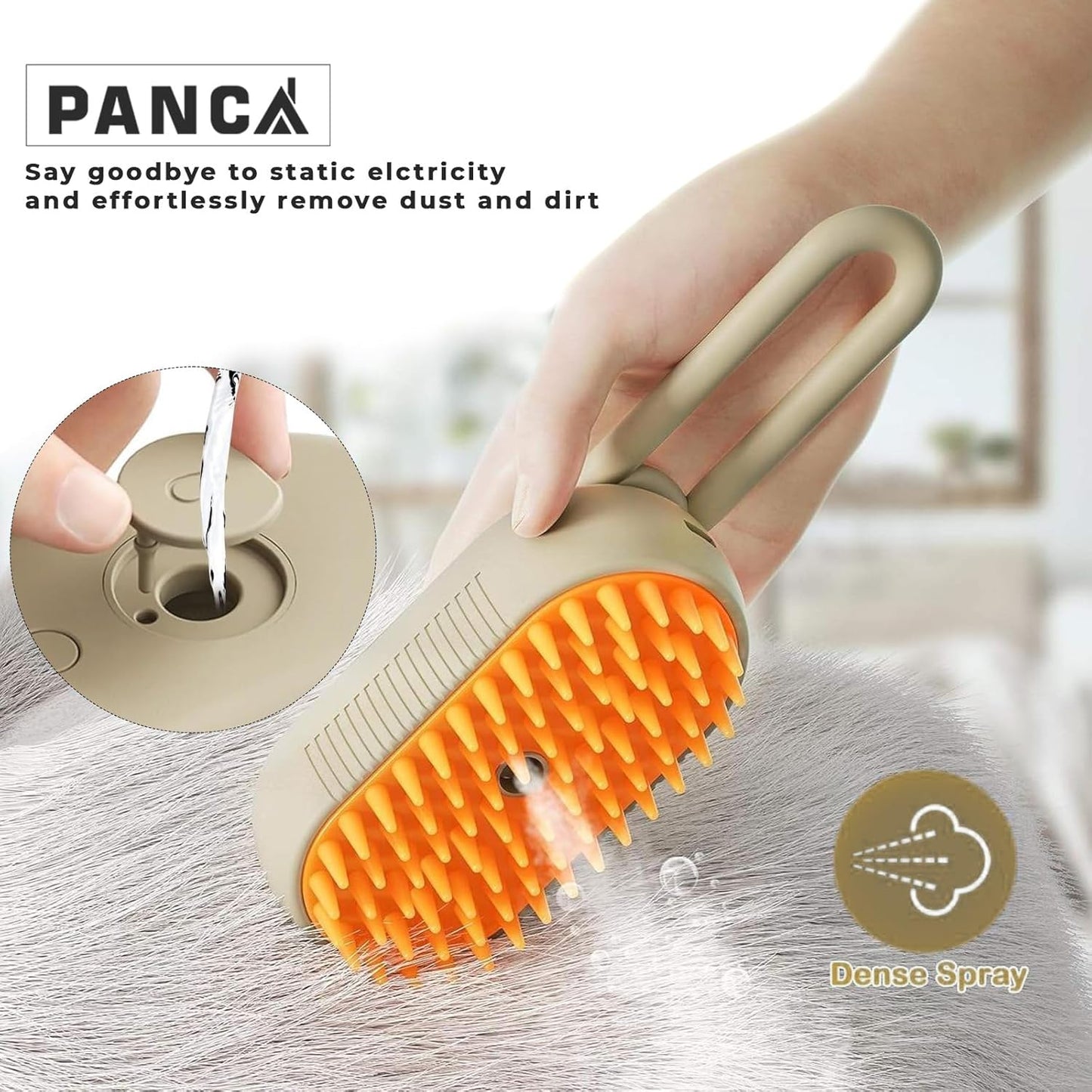 Pet Hair Remover Steam Brush