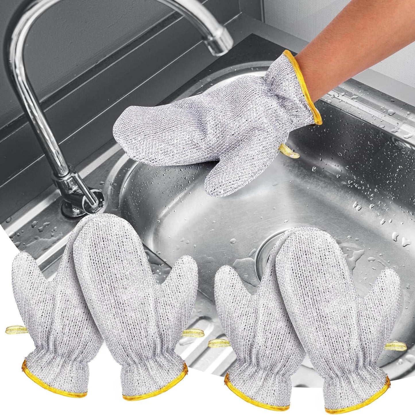 Waterproof Wire Dishwashing Gloves