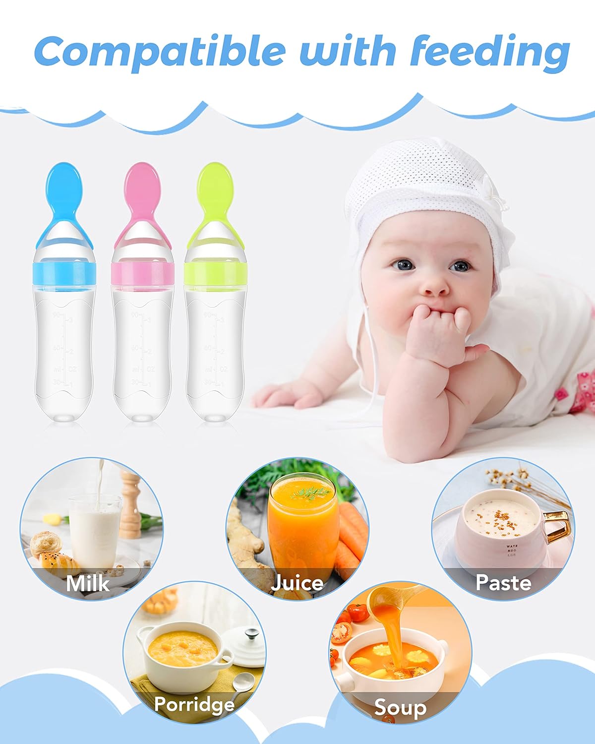 Baby Food Feeder Bottle