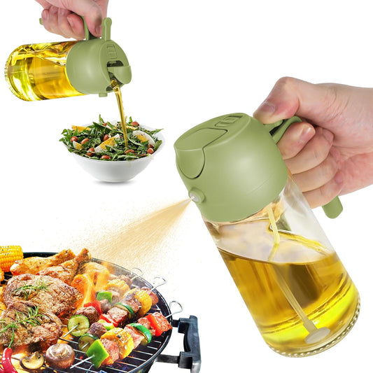 Oil Sprayer and Oil Dispenser Glass Bottle (500ml)