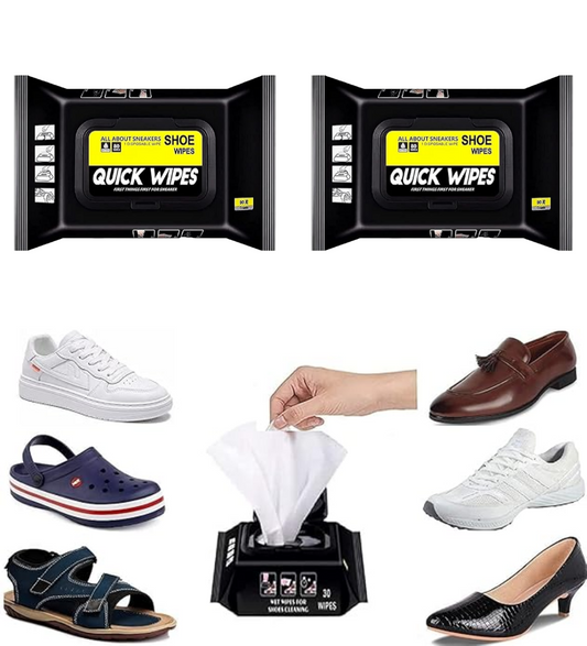 shoe wipes 2 piece