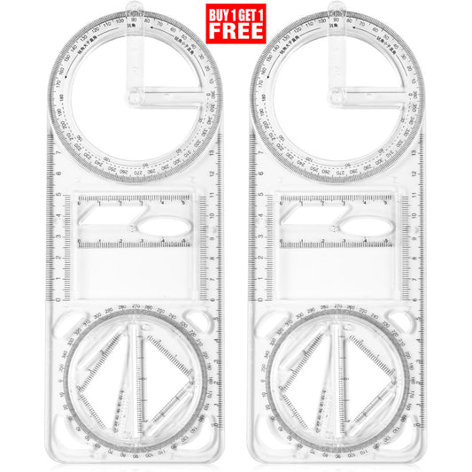 Multifunctional Geometric Ruler ( Buy 1 Get 1 Free )