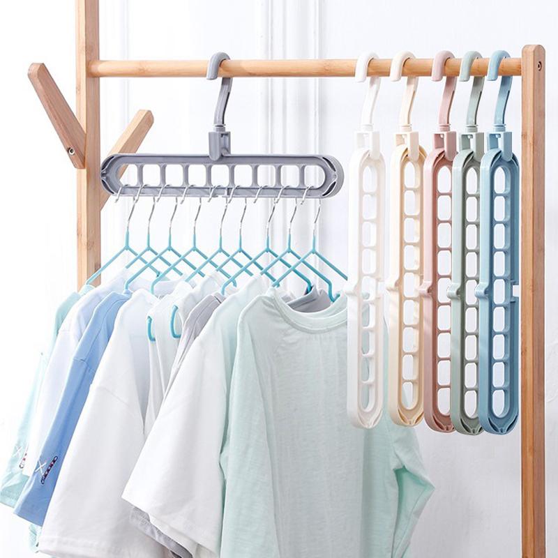 80 Versatile Cascading Hangers Non Slip Plastic Clothes Hangers w