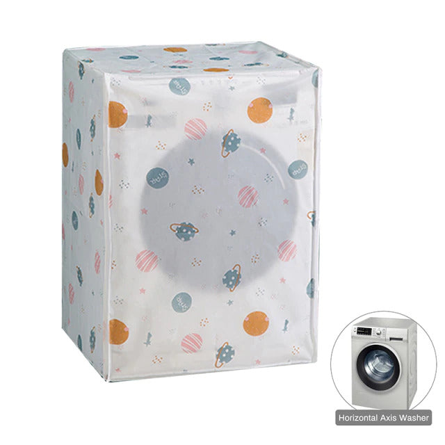 DustProof And WaterProof Washing Machine Cover Front Top Open (Multicolour Design)
