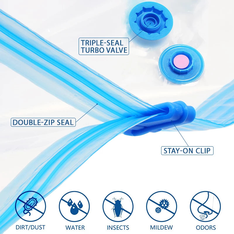Space Saver Vacuum Storage Bag (5 Bag + 1 Pump)