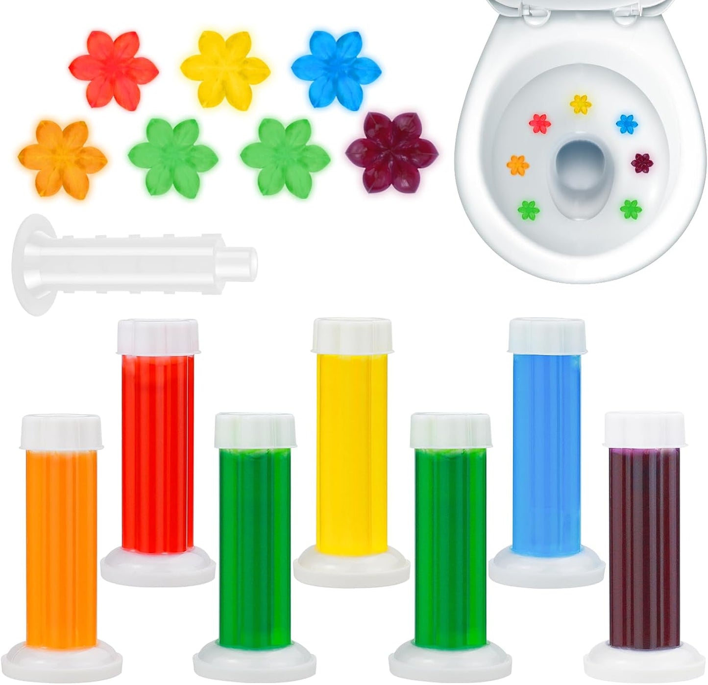Flower Toilet Gel for Fresh Smell (Pack Of 4)