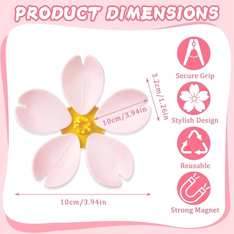 Flower Magnetic Fridge Clip