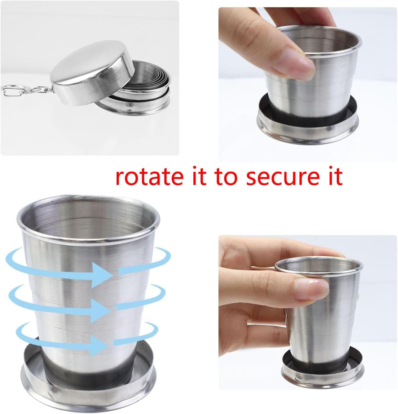 Stainless Steel Foldable Travel Cup