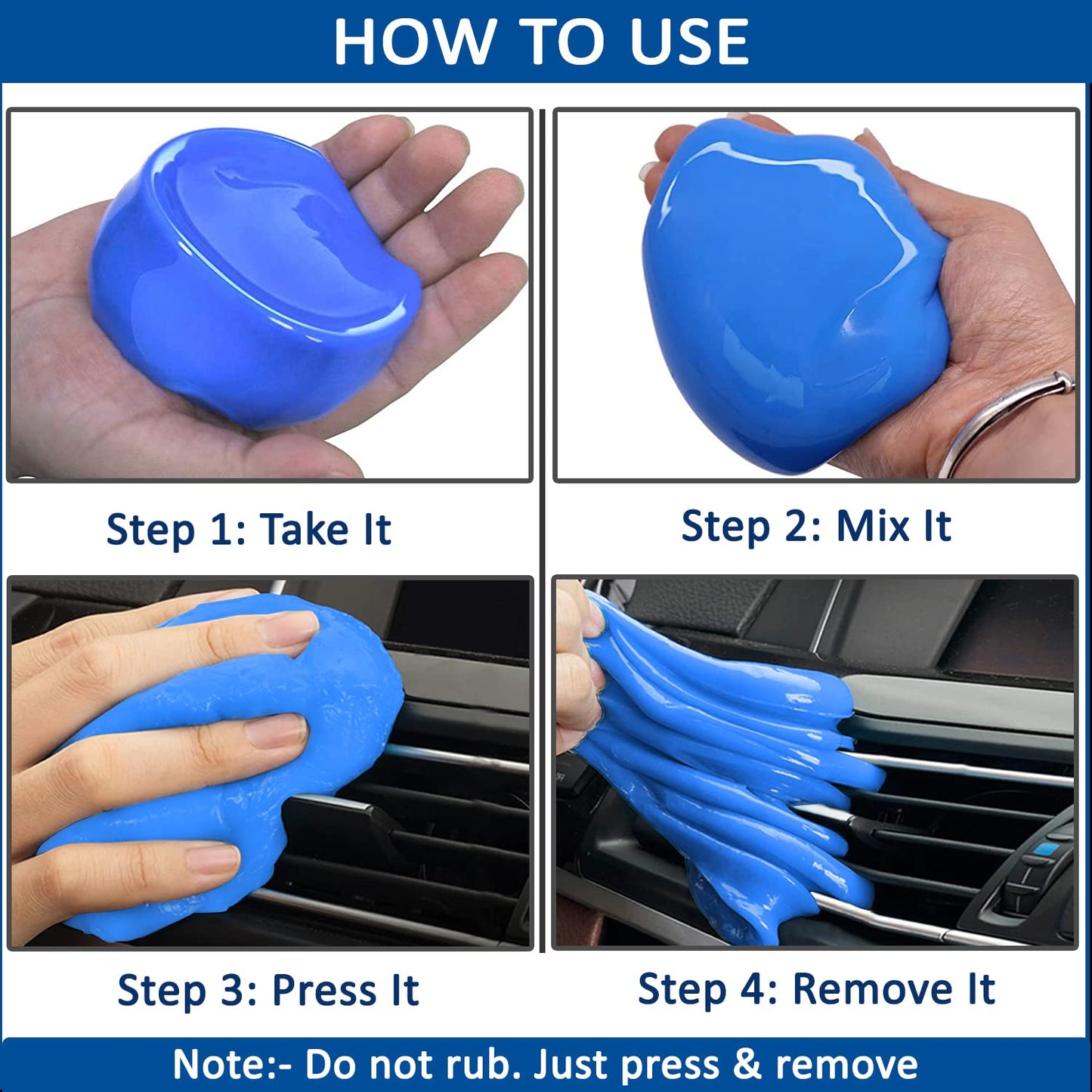 Dust Cleaning Gel For Car Interior, Keyboard, Electric Gadget Cleaning