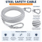 Portable Stainless Steel Clothesline Rope with Hooks (Buy 1 Get 1 Free)