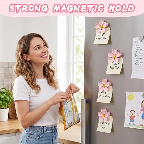 Flower Magnetic Fridge Clip