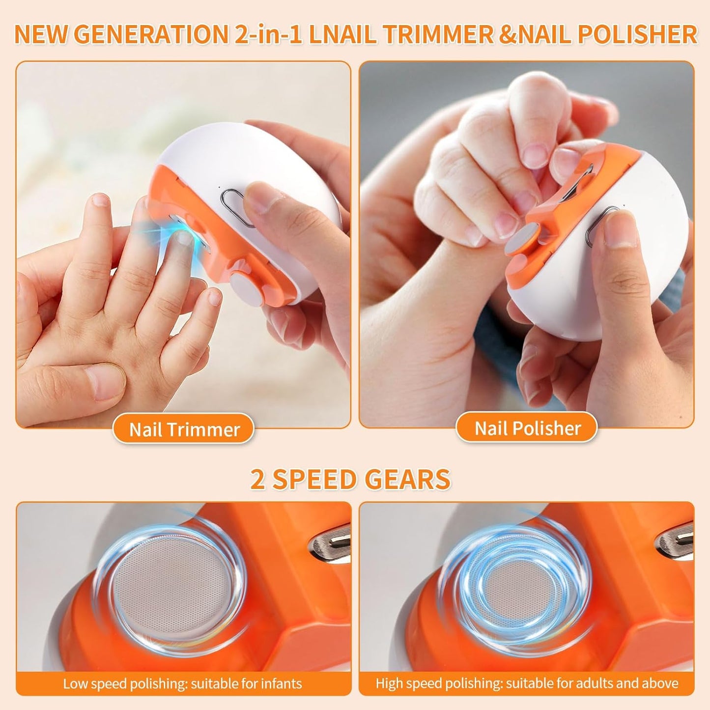 Rechargeable Electric Nail Clipper