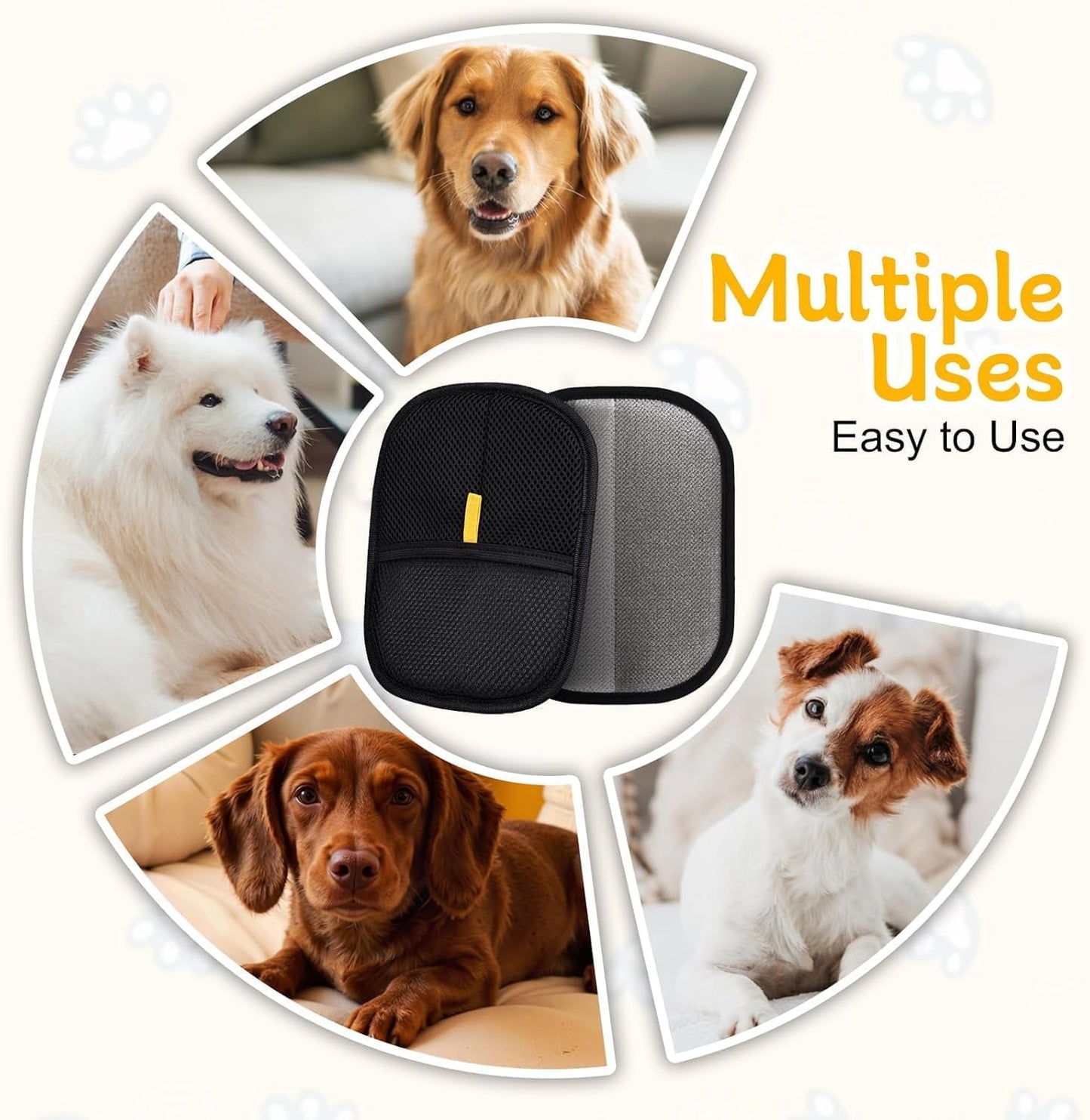 Pet Hair Removal Gloves - Premium Quality (Buy 1 Get 1 Free)