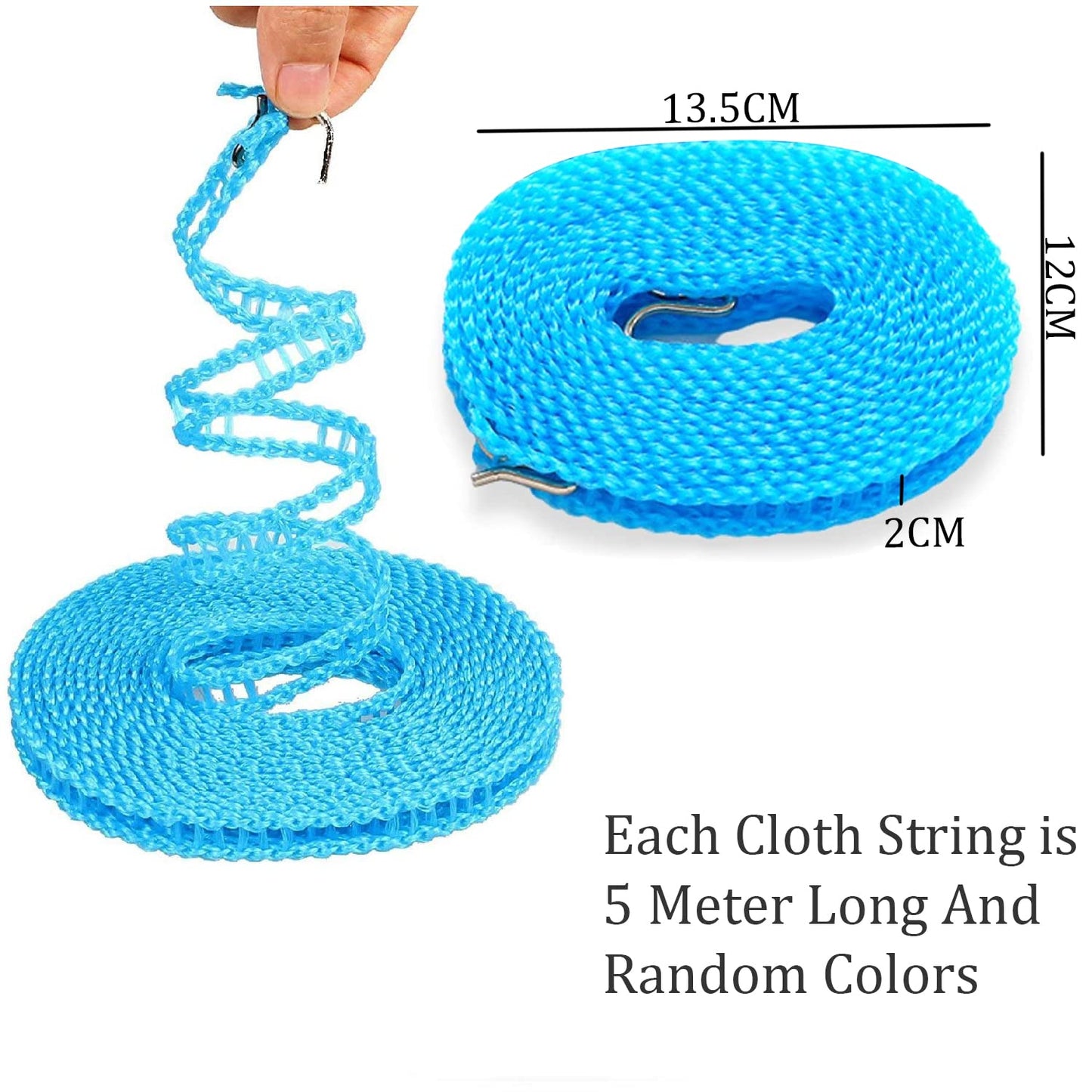 Cloth Drying Rope - 5 Meter Long (Buy 2 Get 2 Free)