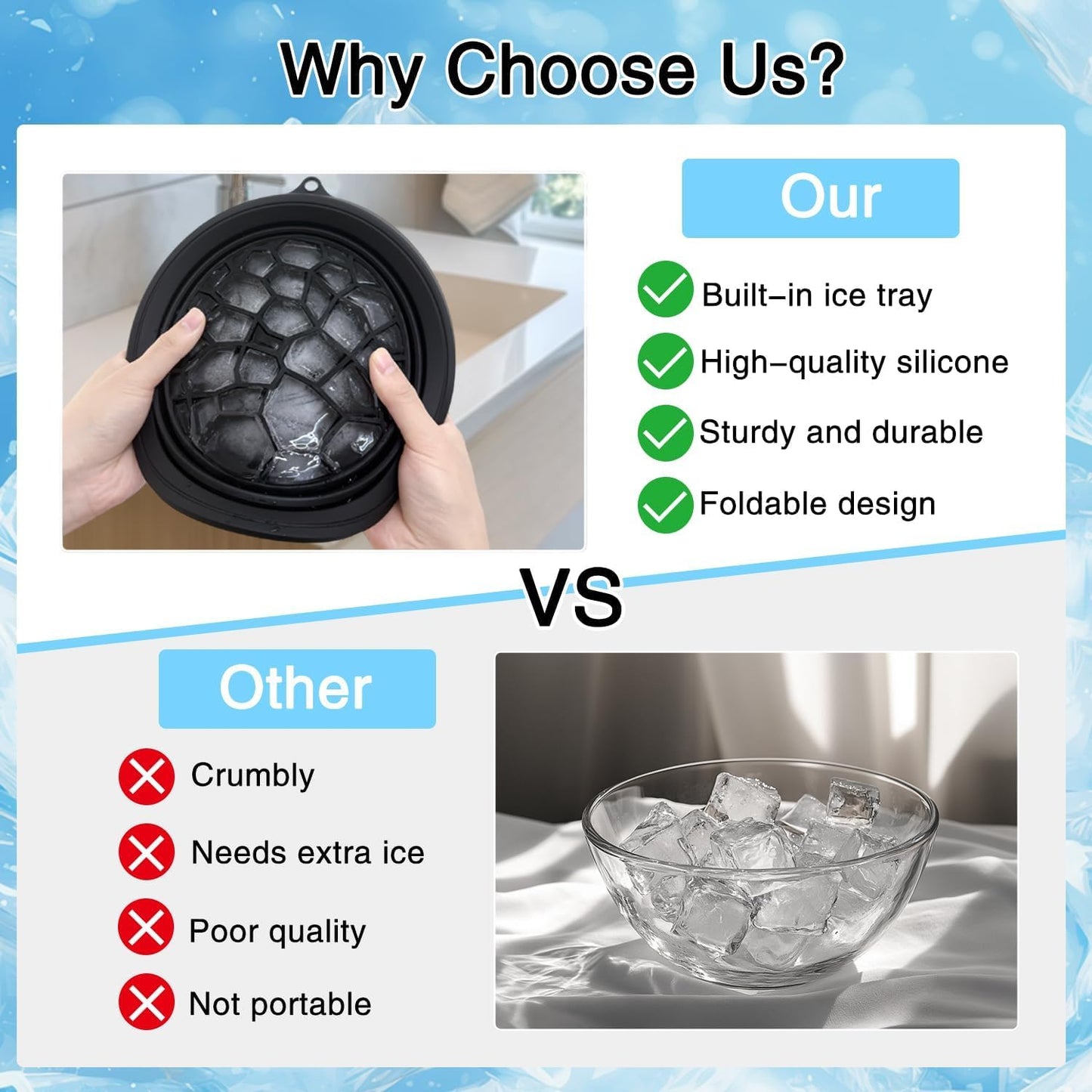Silicone Ice Bucket For Face Facial At Home