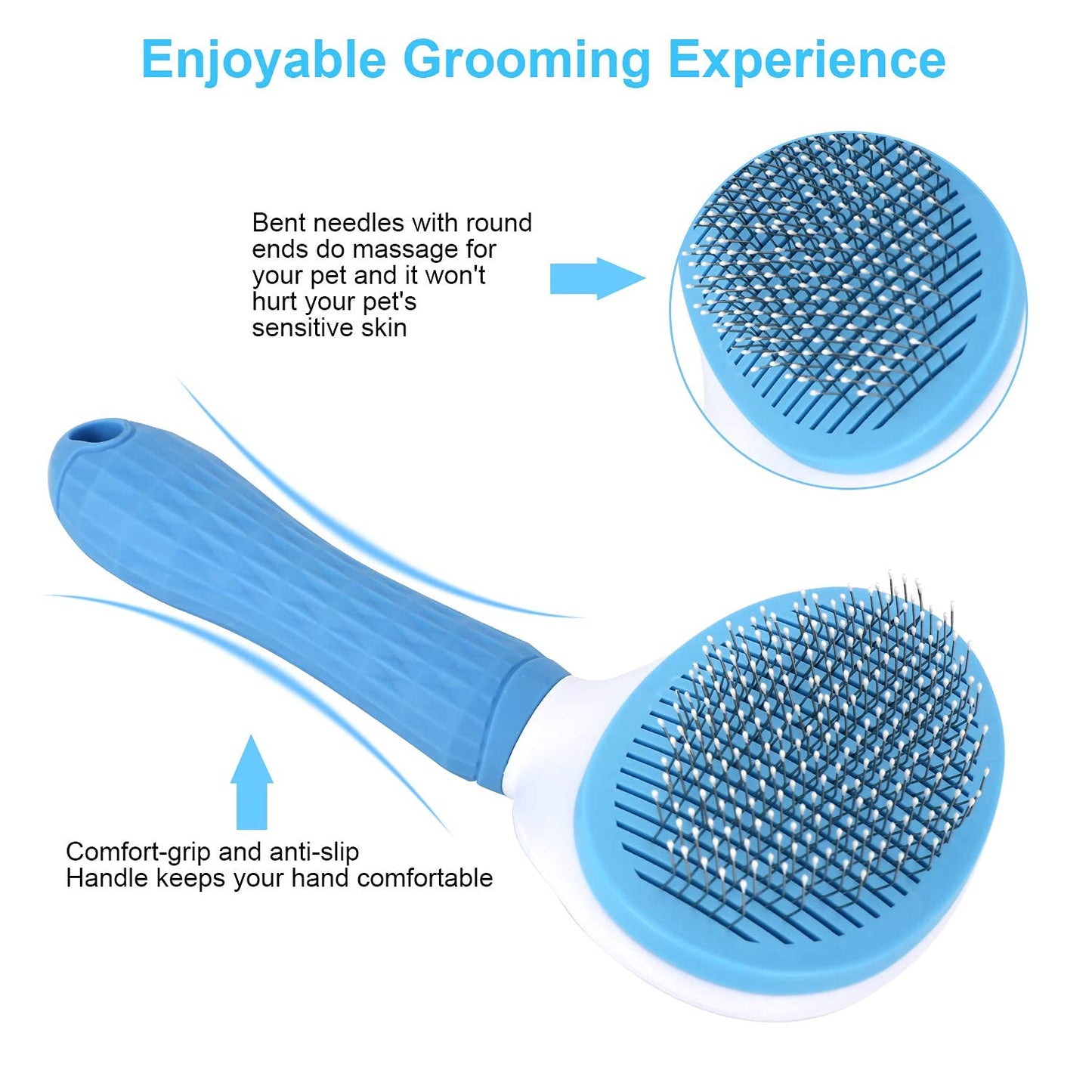 Pet Grooming Hair Cleaning Brush (Stainless Steel)