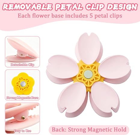 Flower Magnetic Fridge Clip