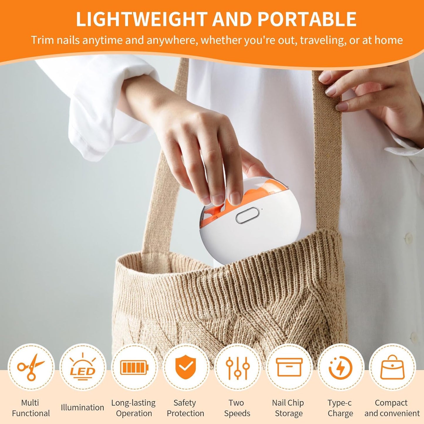 Rechargeable Electric Nail Clipper