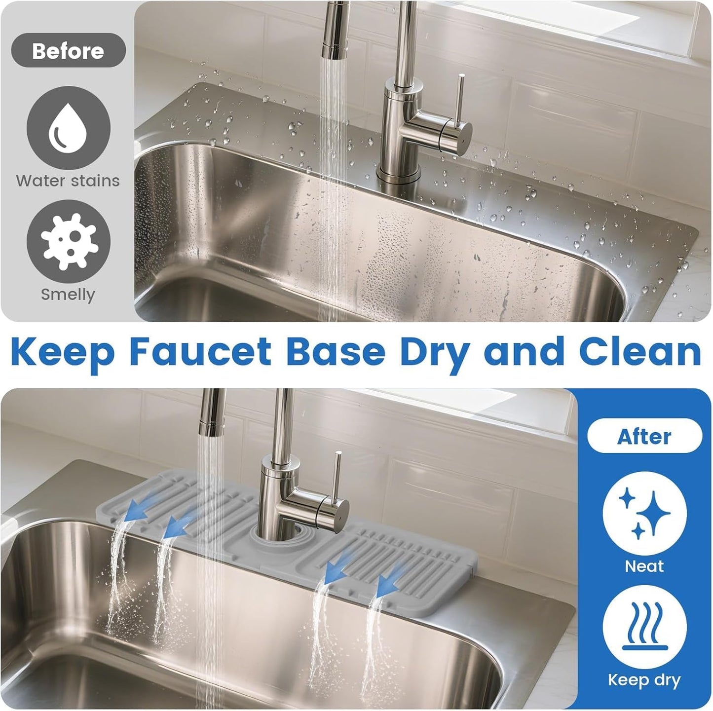 Faucet Silicone Drain Pad For Kitchen, Bathroom, Sink (Buy 1 Get 1 Free)