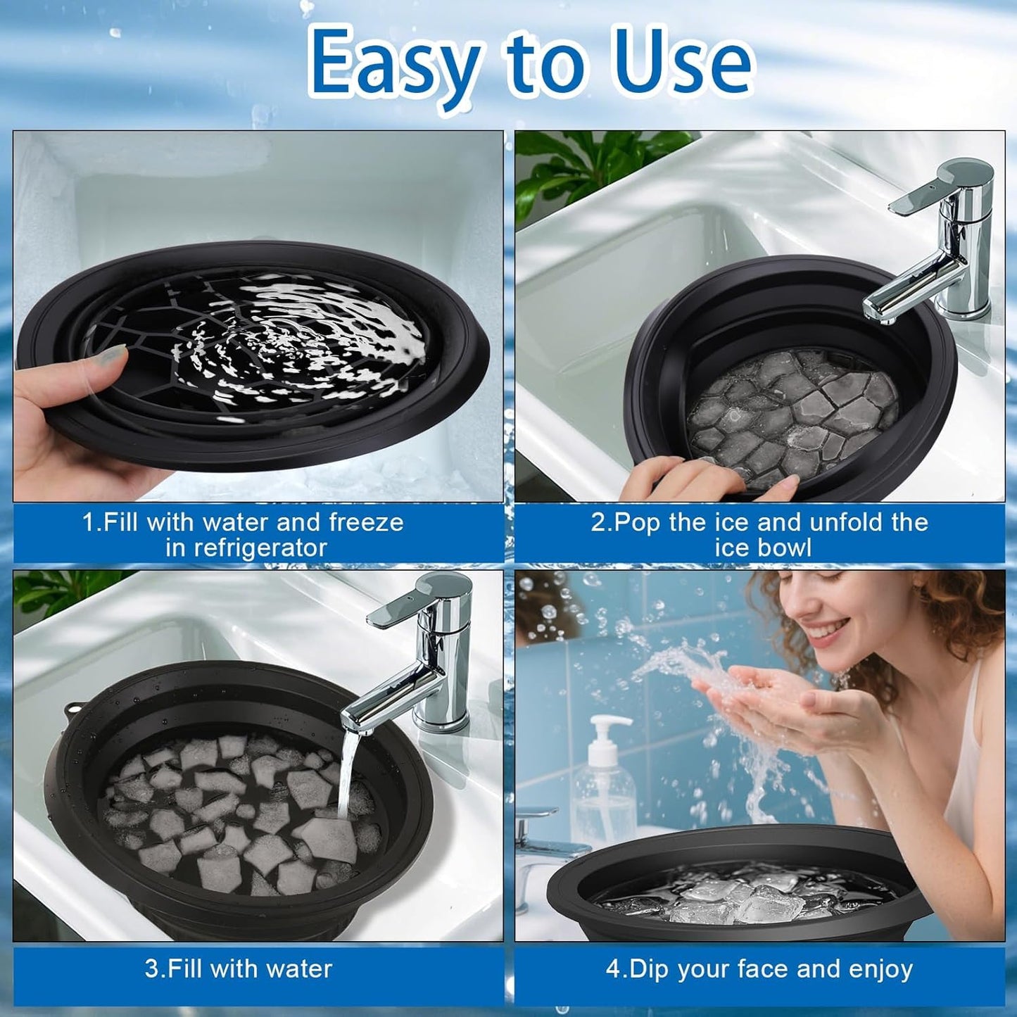Silicone Ice Bucket For Face Facial At Home
