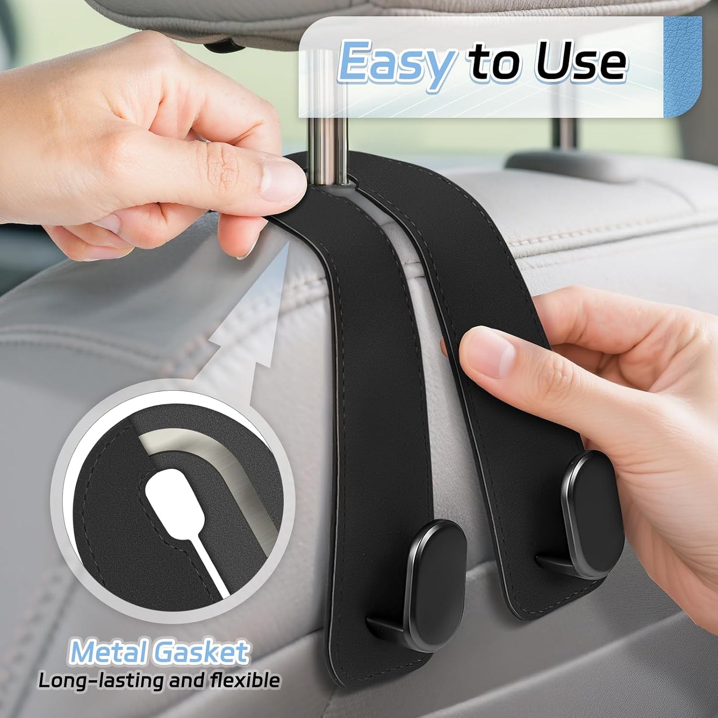 Car Seat Headrest Hooks