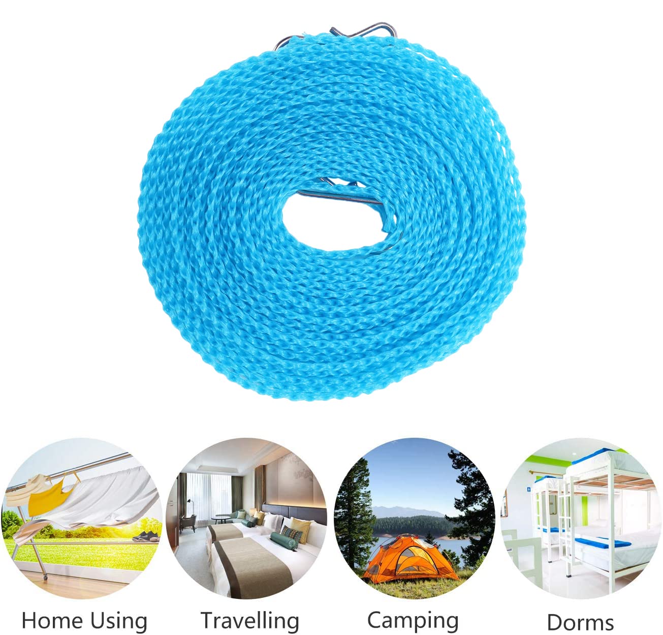 Cloth Drying Rope - 5 Meter Long (Pack of 2)
