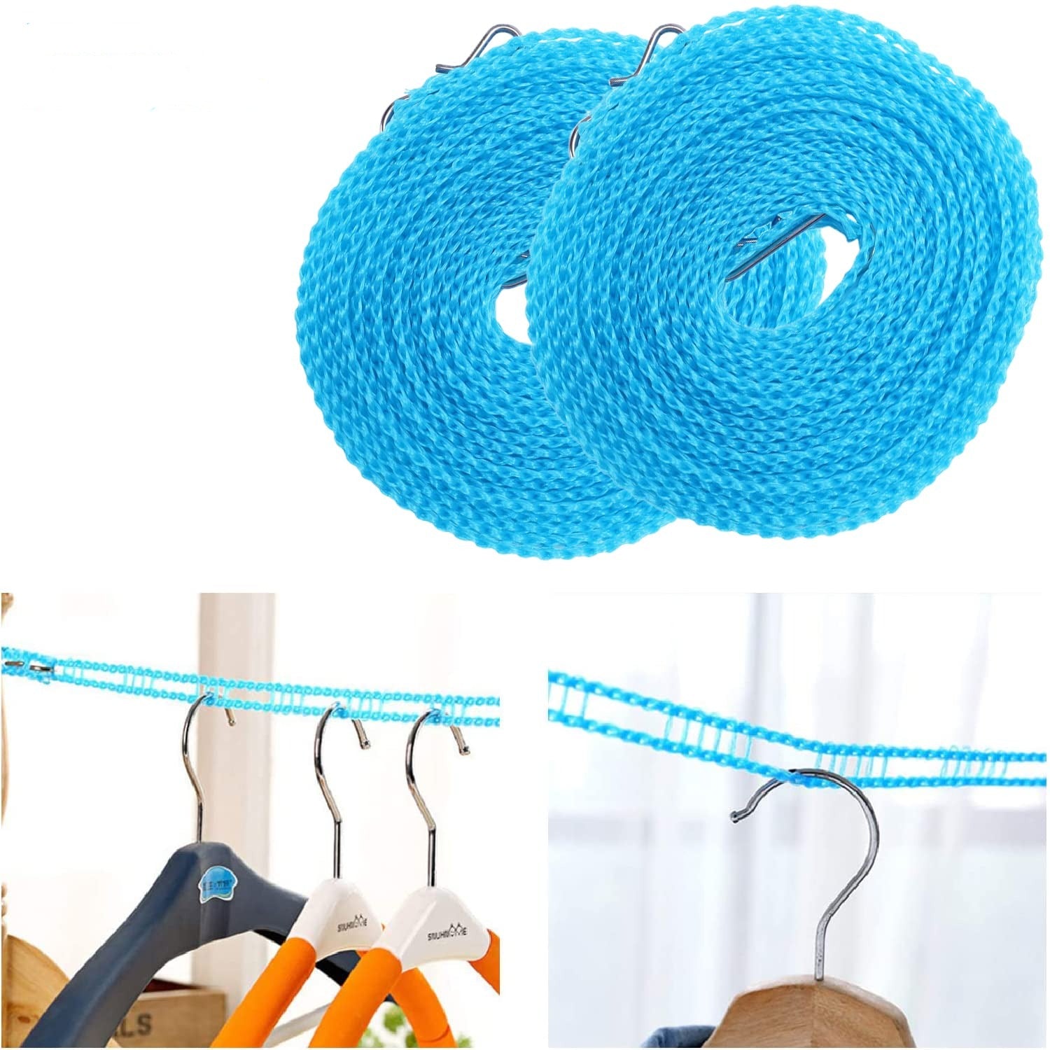 Cloth Drying Rope - 5 Meter Long (Pack of 2) – TurtleCart®️