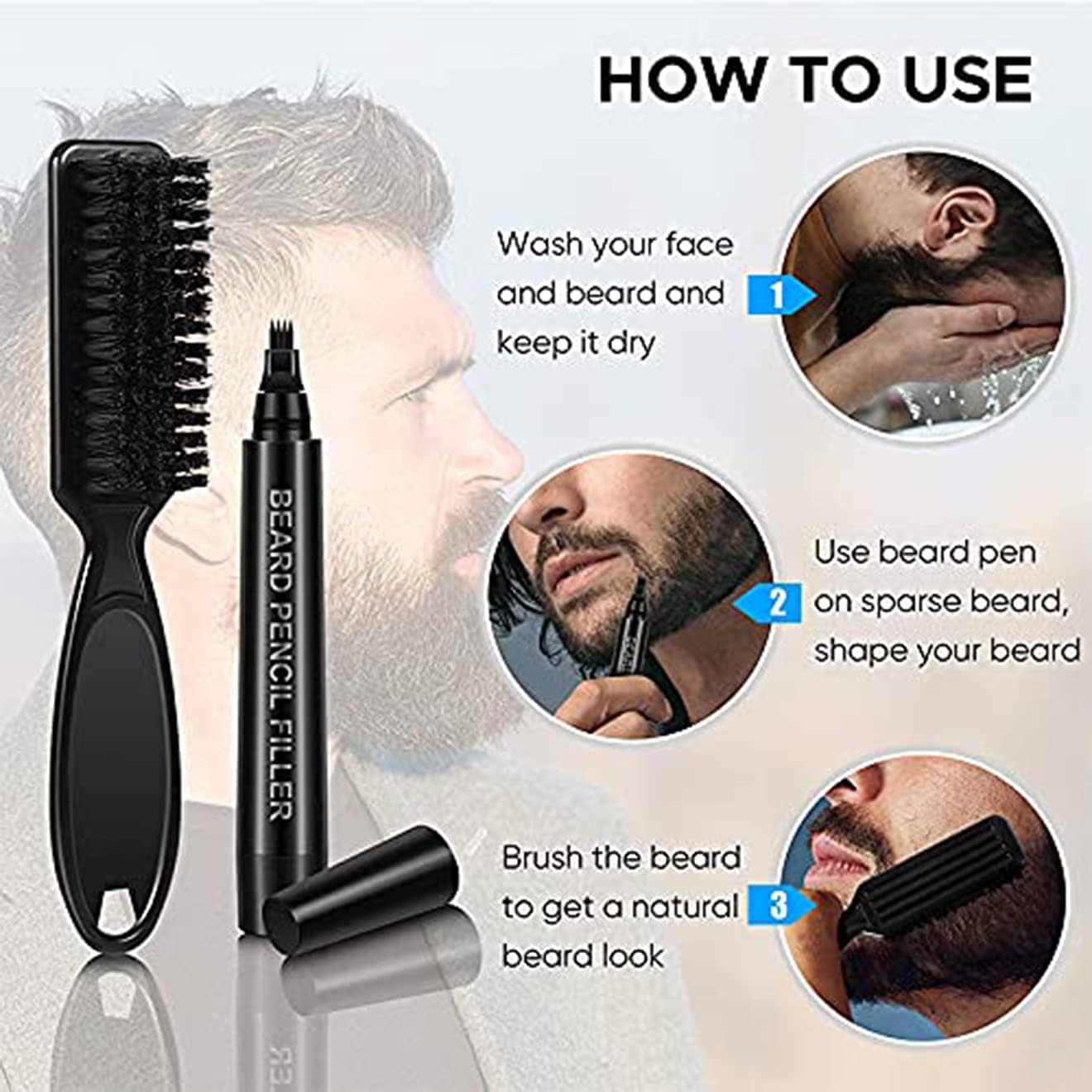 Waterproof Beard Shaping Pen - For Enhance Look