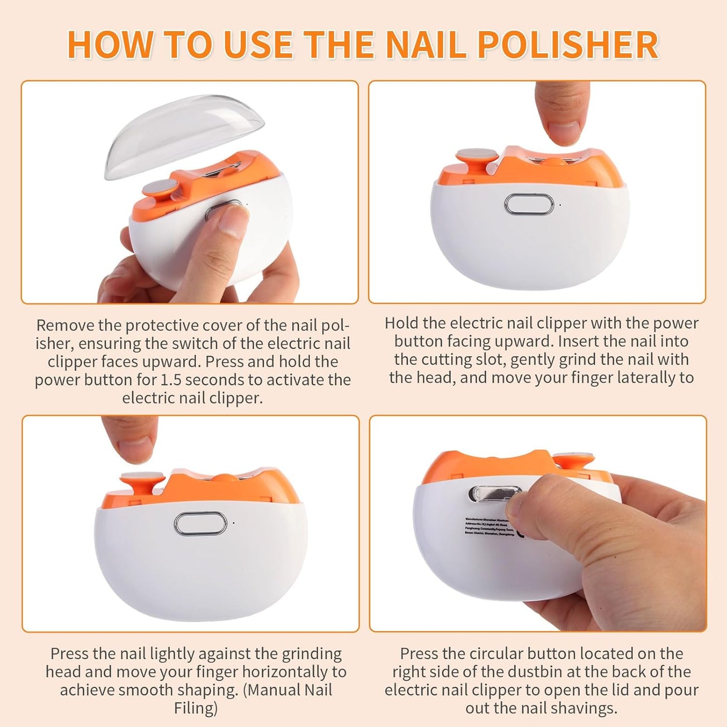 Rechargeable Electric Nail Clipper