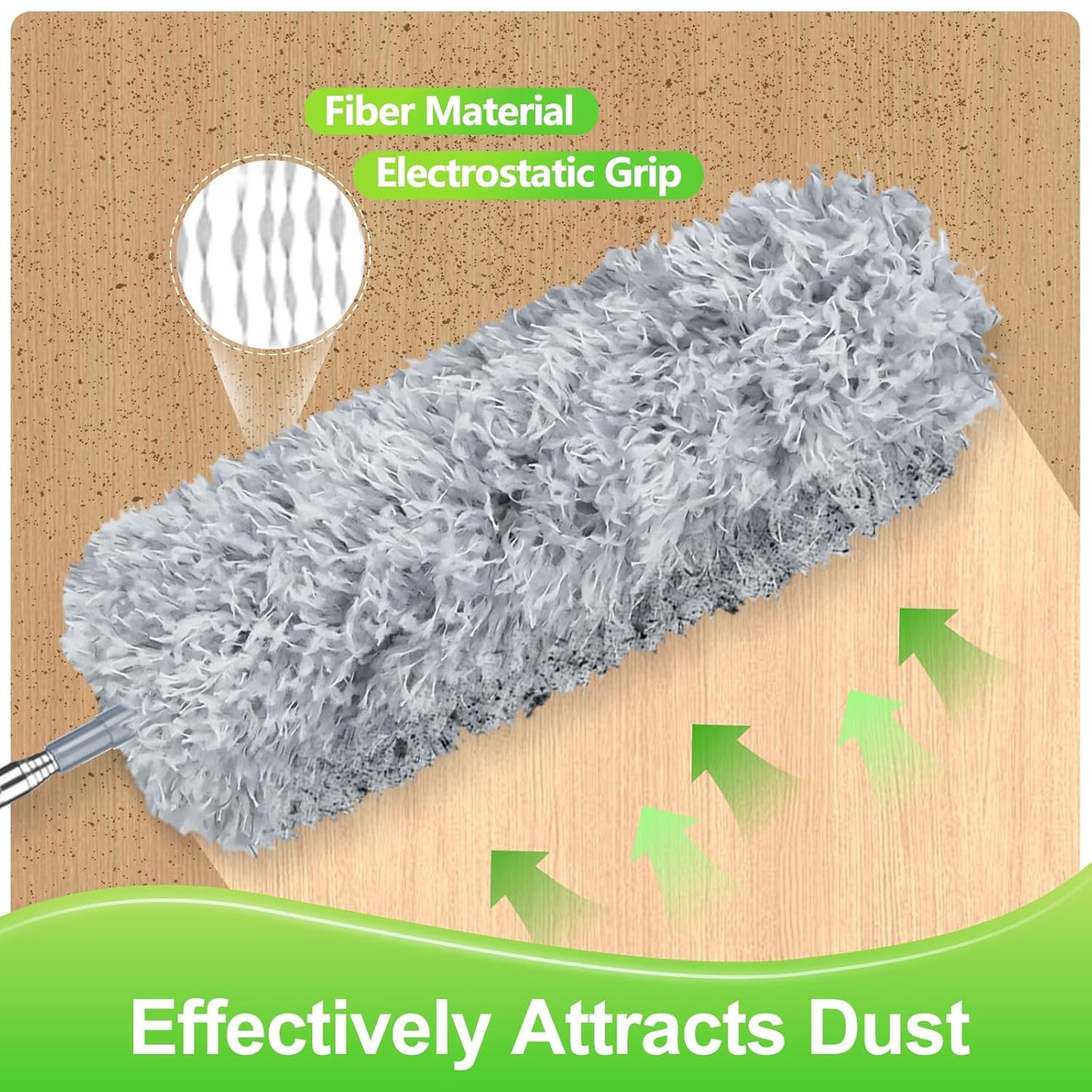Long Dust Cleaning Mop - Washable