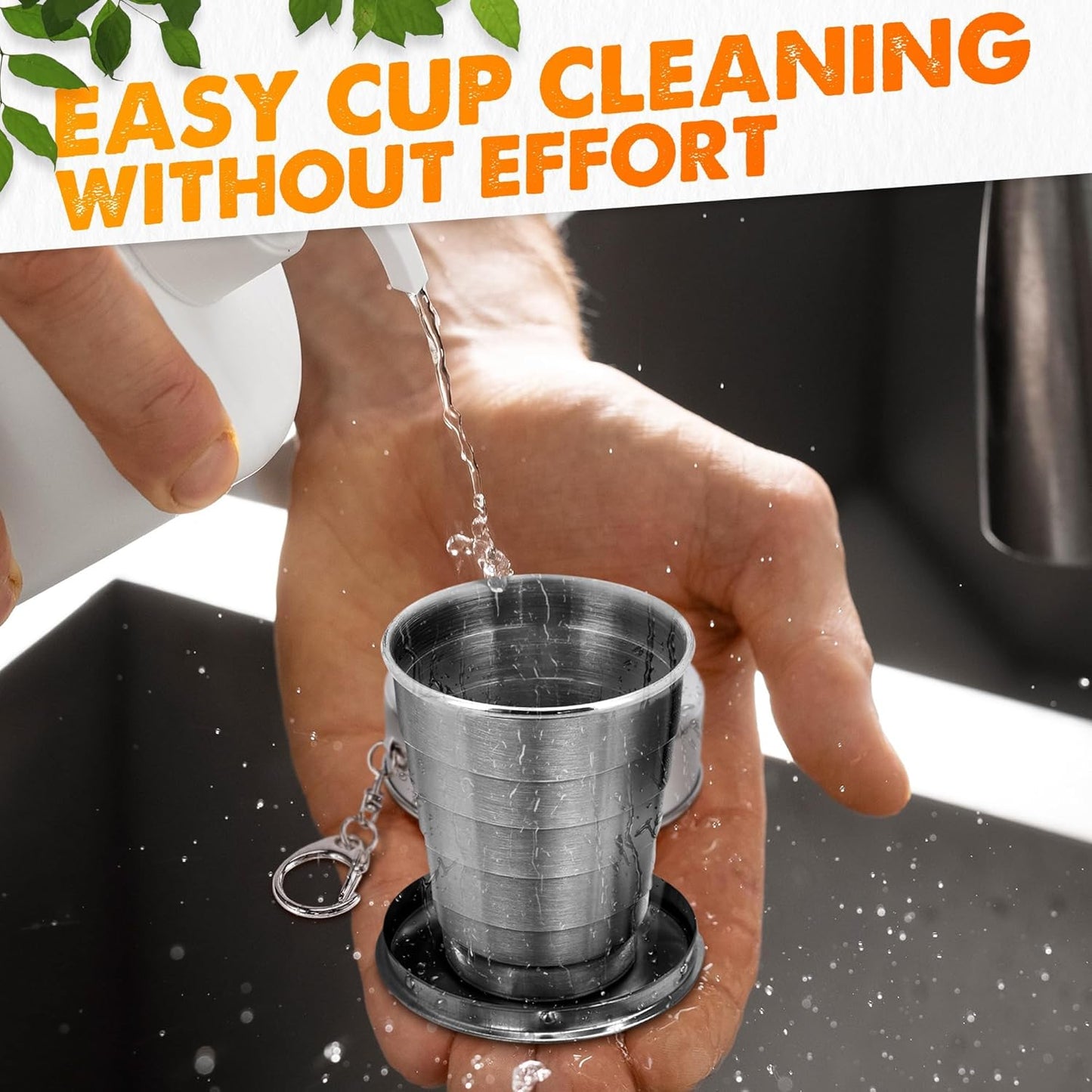 Stainless Steel Foldable Travel Cup