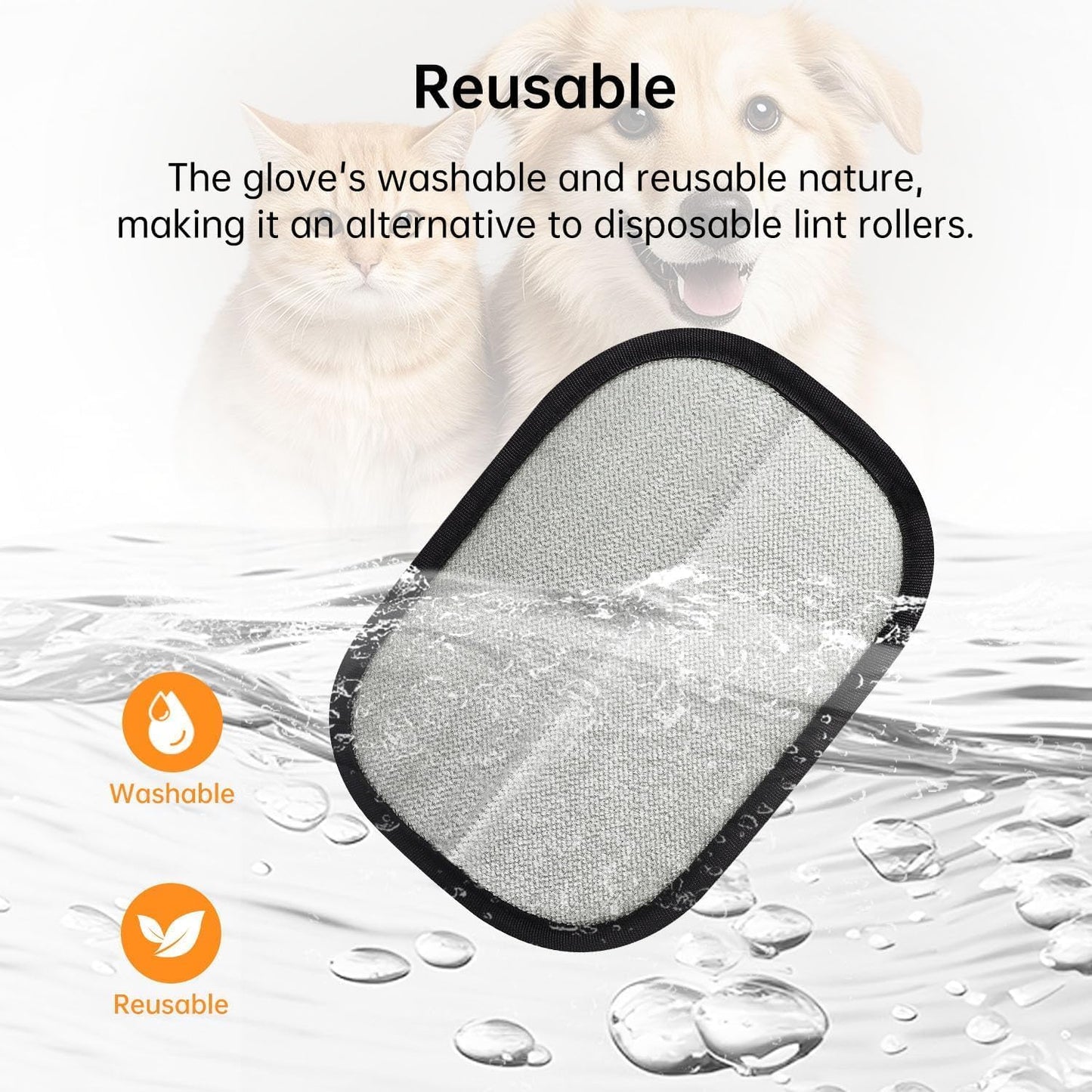 Pet Hair Removal Gloves - Premium Quality (Buy 1 Get 1 Free)